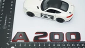 DK Tuning A 200 Bagaj Kırmızı Siyah ABS Yazı Logo Benz İle Uyumlu - 2