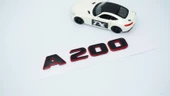 DK Tuning A 200 Bagaj Kırmızı Siyah ABS Yazı Logo Benz İle Uyumlu - 3