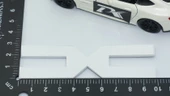 DK Tuning Yeni Nesil Bagaj 3M 3D 10cm Beyaz Yazı Logo Dacia İle Uyumlu - 2