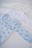 BABYTOO 3'LÜ KARIŞIK DESENLİ UZUN KOLLU BEBEK ÇITÇITLI BADİ - 6