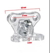 Açılı T Bağlantı Çektirme Şeffaf Plastik Köşe Birleştirme Kelebek (100 ADET) thumbnail 2