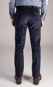 Merdan Lacivert Klasik Kesim Erkek Kadife Pantolon-4864 - 2
