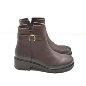 VENÜS 1950892K SU GEÇİRMEZ WATERPROOF TOPUKLU DERİ KADIN BOT thumbnail 7