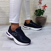 Lotto Charlıson Siyah-Mor Hafızalı İç Taban Bayan Spor Ayakkabı thumbnail 4