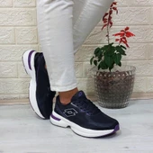 Lotto Charlıson Siyah-Mor Hafızalı İç Taban Bayan Spor Ayakkabı thumbnail 5