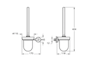 A44790-Vitra Minimax Tuvalet Fırçalığı - Duvardan - Krom - 2