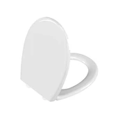 109-003-909-Vitra Universal Klozet Kapağı - Alttan Sıkmalı Yavaş Kapanır Plastik Menteşeli - Beyaz - 2
