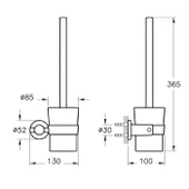 A44384-Vitra Ilia Tuvalet Fırçalığı - Krom - 3