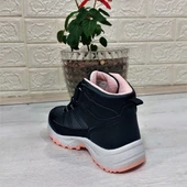 Jump 29194 Siyah-Pembe Cırtlı Fuspetli Kaymaz Kız Çocuk Bot thumbnail 9