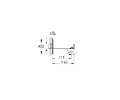 A42622-Vitra Origin Çıkış Ucu Krom - 3