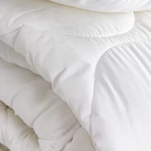 Homedius Antialerjik Microfiber Yorgan Tek Kişilik   Beyaz 155x215 - 2