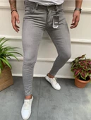 Enerjin 1975 Original Slim Fit Gri Jeans-4495 - 1