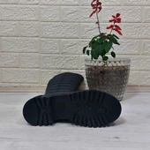 M.P 2752 Siyah Fermuarlı İçi Kürklü 46cm Paraşüt Bayan Çizme - 7