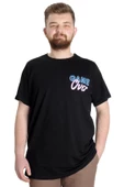 Mode XL Büyük Beden Erkek T-shirt GAME OVER 23130 Siyah thumbnail 1