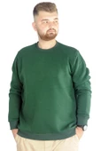 Mode XL Büyük Beden Erkek Sweatshirt  Basic 20131 Nefti thumbnail 1