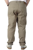 Mode XL Büyük Beden Erkek Gabardin Pantolon 5 Cep Doğa Classic 22920 Bej thumbnail 4