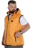 Mode XL Büyük Beden Yelek Kapitone Kapşonlu 22600 Sarı - 2