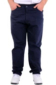 Mode XL Büyük Beden Erkek Gabardin Pantolon 5 Cep Doğa Classic 22920 Lacivert thumbnail 4