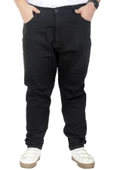 Mode XL Büyük Beden Pantolon Gabardin Jogger Doğa 22920 Siyah thumbnail 1