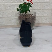 Jump 29676 Siyah-Altın Çoraplı Krampon Çimsaha Futbol Ayakkabı - 12