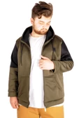Mode XL Erkek Sweatshirt Waterproof Softshell Zippered 21084 Haki - 3