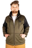 Mode XL Erkek Sweatshirt Waterproof Softshell Zippered 21084 Haki - 1
