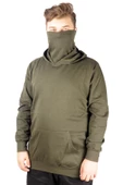Mode XL Büyük Beden Erkek Sweatshirt Arm Mask 21505 Haki thumbnail 5