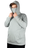 Mode XL Büyük Beden Erkek Sweatshirt Arm Mask 21505 Yeşil - 1