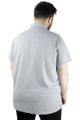 Mode XL Erkek T shirt Polo New York Throwback 22302 Gri Melanj - 3