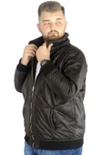Mode XL Büyük Beden Mont Furry Suet 22603 Kahverengi - 1