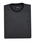 Lusso Slim Fit Bisiklet Yaka Selanik Kazak-6234 - 1