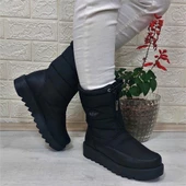 Lee Cooper 31190 Siyah Kaymaz İçi Kürklü Önden Fermuarlı Kar Botu - 1