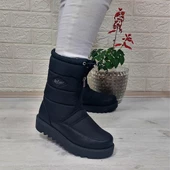 Lee Cooper 31190 Siyah Kaymaz İçi Kürklü Önden Fermuarlı Kar Botu - 4