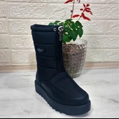 Lee Cooper 31190 Siyah Kaymaz İçi Kürklü Önden Fermuarlı Kar Botu - 8