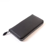 Telefon Bölmeli Fermuarlı Cüzdan Büyük Paraportföy El Çantası SİYAH thumbnail 1