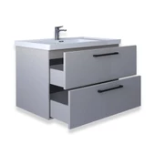 Teta Home Batum 65 cm MDF Banyo Lavabolu Alt Dolap  Krem thumbnail 2