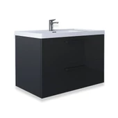 Teta Home Batum 65 cm MDF Banyo Lavabolu Alt Dolap  Antrasit - 1