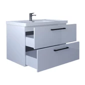 Teta Home Batum 65 cm MDF Banyo Lavabolu Alt Dolap  Beyaz - 2