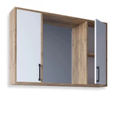 Teta Home Lizbon 100 Cm Mdf Banyo Üst Dolabı  Atlantik Çam-Beyaz thumbnail 2