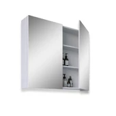 Teta Home Yalova 80 cm Mdf Banyo Aynalı Üst Dolap  Beyaz - 2