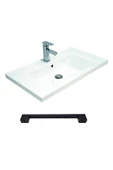 Teta Home Yalova 80 cm Mdf Banyo Lavabolu Alt Dolap  Atlantik Çam-Beyaz - 3