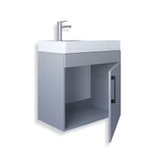 Teta Home Rio 45 cm Mdf Banyo Lavabolu Alt Dolap  Antrasit - 2