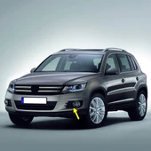 VW Tiguan 2012-2015 Ön Tampon Sol Sis Farı Çerçevesi Krom 5N0853665H thumbnail 1