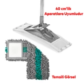 Ev Ofis İş yeri Sillgech Mikrofiber Makarna Temizlik Kurulama Mop Vileda Yedeği 40 Cm EH320 - 3