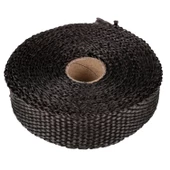 30 metre 5 cm Cam Elyaf Ekzoz Sargısı Manifold Sargı Bezi Yanmaz Bant Siyah Amyant 3 mm (Kalınlık) thumbnail 6