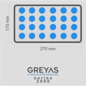 Polikarbon Oval Pralin Çikolata Kalıbı 10.5 gr | Cm-1458 - 2