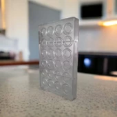 Polikarbon Yuvarlak Pralin Çikolata Kalıbı-1441 thumbnail 2