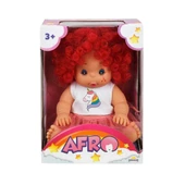20040 Afro Kıvırcık Saçlı Bebek 23 cm -Sunman thumbnail 4