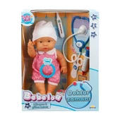 30111 Bebelou Doktor Zamanı Sesli Bebek Seti 35 cm -Sunman - 1
