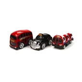 78482 Çek Bırak Şehir Araçları 10 cm 3 Parça -Vardem - 4